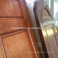 Round top design timber door interior door made of solid red wood